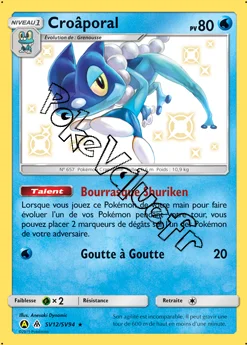 Carte Pokémon Croâporal n°SV12 de la série Destinées Occultes