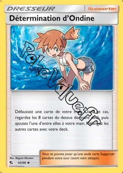 Carte Pokémon Détermination d’Ondine n°62 de la série Destinées Occultes