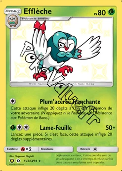 Carte Pokémon Efflèche n°SV3 de la série Destinées Occultes