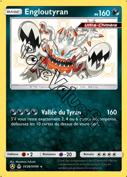 Carte Pokémon Engloutyran  n°SV26 de la série Destinées Occultes