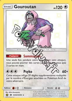 Carte Pokémon Gouroutan  n°SV44 de la série Destinées Occultes