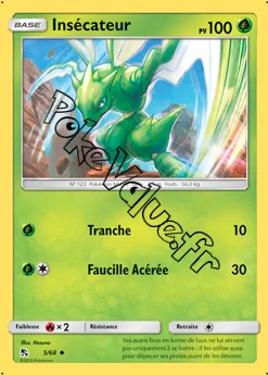 Carte Pokémon Insécateur n°5 de la série Destinées Occultes