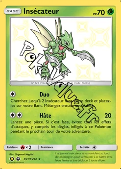 Carte Pokémon Insécateur n°SV1 de la série Destinées Occultes