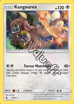 Carte Pokémon Kangourex n°47 de la série Destinées Occultes