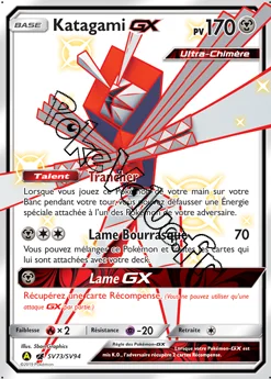 Carte Pokémon Katagami GX  n°SV73 de la série Destinées Occultes
