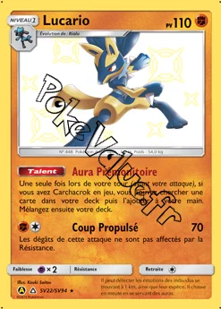 Carte Pokémon Lucario  n°SV22 de la série Destinées Occultes