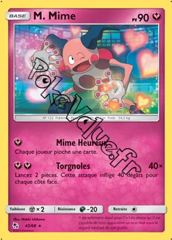 Carte Pokémon M. Mime n°43 de la série Destinées Occultes