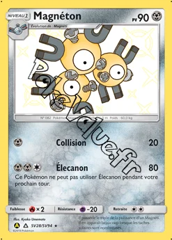 Carte Pokémon Magnéton n°SV28 de la série Destinées Occultes
