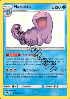 Carte Pokémon Maraiste n°SV10 de la série Destinées Occultes