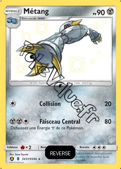 Carte Pokémon Métang Reverse n°SV31 de la série Destinées Occultes