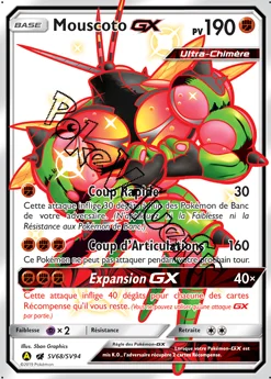 Carte Pokémon Mouscoto GX  n°SV68 de la série Destinées Occultes