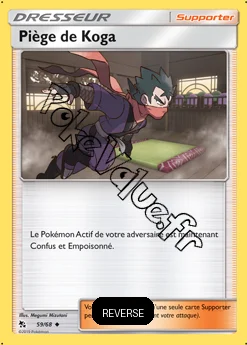 Carte Pokémon Piège de Koga Reverse n°59 de la série Destinées Occultes