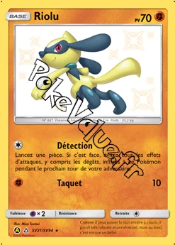 Carte Pokémon Riolu  n°SV21 de la série Destinées Occultes
