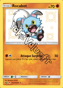 Carte Pokémon Rocabot  n°SV23 de la série Destinées Occultes