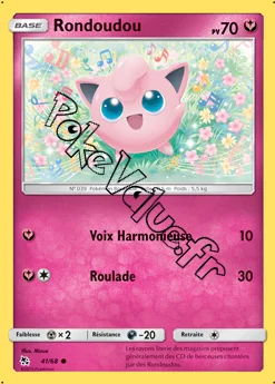 Carte Pokémon Rondoudou n°41 de la série Destinées Occultes