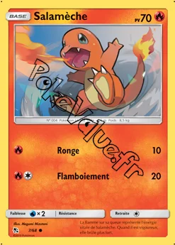 Carte Pokémon Salamèche n°7 de la série Destinées Occultes