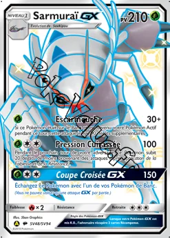 Carte Pokémon Sarmuraï GX n°SV48 de la série Destinées Occultes
