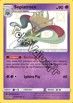 Carte Pokémon Sepiatroce n°SV18 de la série Destinées Occultes