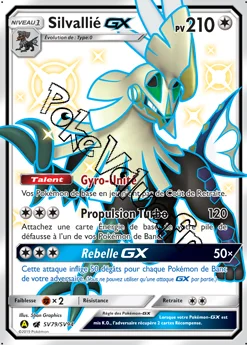 Carte Pokémon Silvallié GX n°SV79 de la série Destinées Occultes