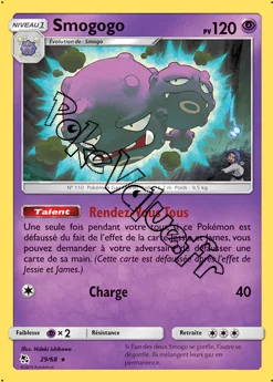 Carte Pokémon Smogogo n°29 de la série Destinées Occultes