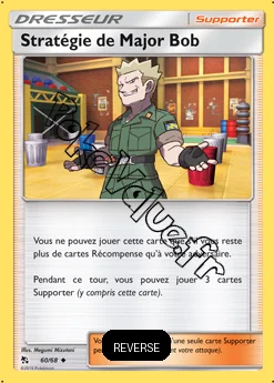 Carte Pokémon Stratégie de Major Bob Reverse n°60 de la série Destinées Occultes