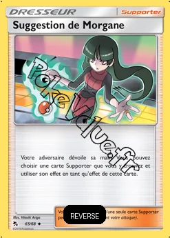 Carte Pokémon Suggestion de Morgane Reverse n°65 de la série Destinées Occultes