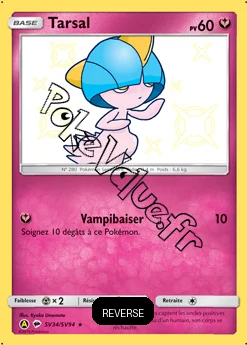Carte Pokémon Tarsal  Reverse n°SV34 de la série Destinées Occultes