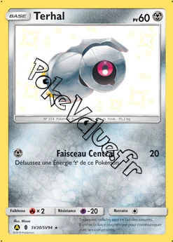 Carte Pokémon Terhal  n°SV30 de la série Destinées Occultes