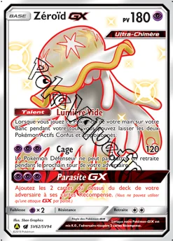 Carte Pokémon Zéroïd GX n°SV62 de la série Destinées Occultes
