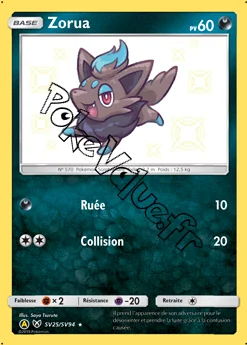 Carte Pokémon Zorua  n°SV25 de la série Destinées Occultes