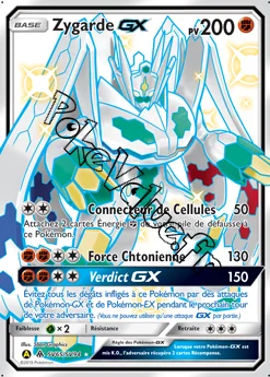 Carte Pokémon Zygarde GX  n°SV65 de la série Destinées Occultes