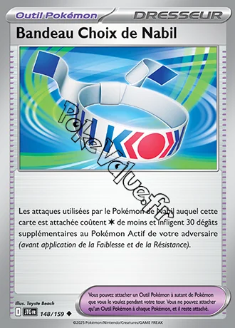 Carte Pokémon Bandeau Choix de Nabil n°148 de la série Aventures Ensemble