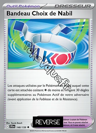 Carte Pokémon Bandeau Choix de Nabil Reverse n°148 de la série Aventures Ensemble
