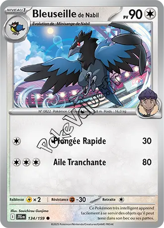 Carte Pokémon Bleuseille de Nabil  n°134 de la série Aventures Ensemble