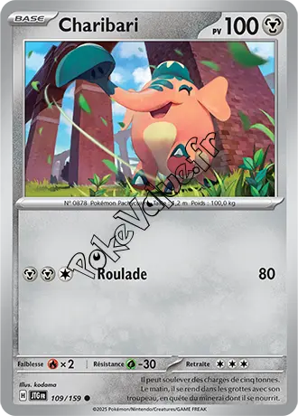 Carte Pokémon Charibari  n°109 de la série Aventures Ensemble