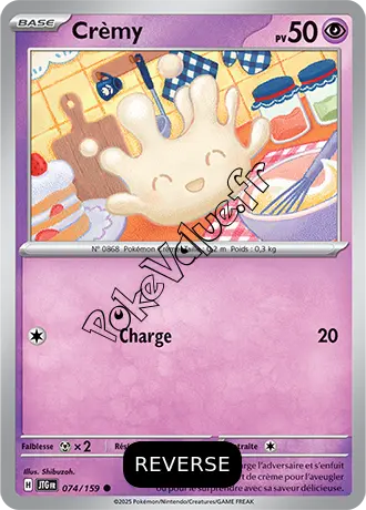 Carte Pokémon Crèmy  Reverse n°074 de la série Aventures Ensemble