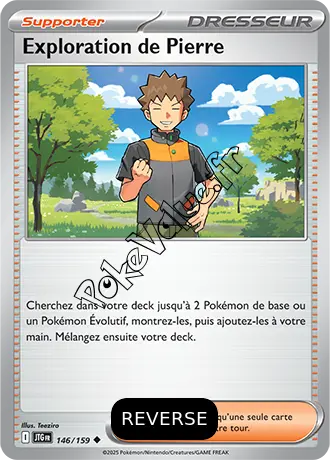 Carte Pokémon Exploration de Pierre Reverse n°146 de la série Aventures Ensemble