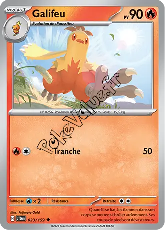 Carte Pokémon Galifeu  n°023 de la série Aventures Ensemble