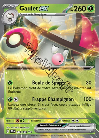 Carte Pokémon Gaulet ex  n°011 de la série Aventures Ensemble