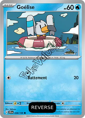 Carte Pokémon Goélise  Reverse n°038 de la série Aventures Ensemble