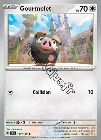 Carte Pokémon Gourmelet  n°139 de la série Aventures Ensemble
