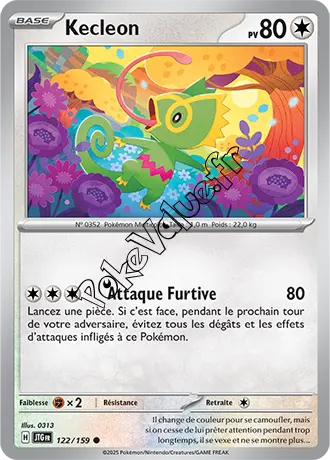 Carte Pokémon Kecleon  n°122 de la série Aventures Ensemble