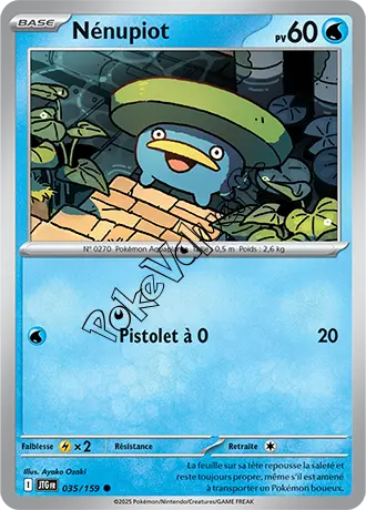 Carte Pokémon Nénupiot  n°035 de la série Aventures Ensemble