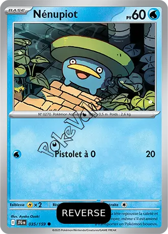 Carte Pokémon Nénupiot  Reverse n°035 de la série Aventures Ensemble