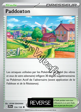 Carte Pokémon Paddoxton Reverse n°154 de la série Aventures Ensemble