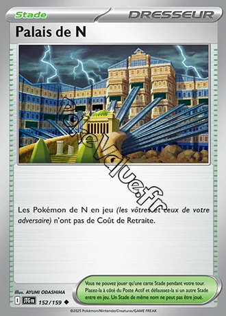 Carte Pokémon Palais de N n°152 de la série Aventures Ensemble
