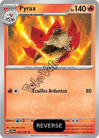 Carte Pokémon Pyrax  Reverse n°029 de la série Aventures Ensemble