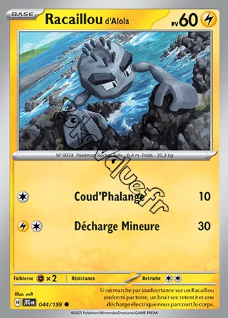 Carte Pokémon Racaillou d'Alola  n°044 de la série Aventures Ensemble