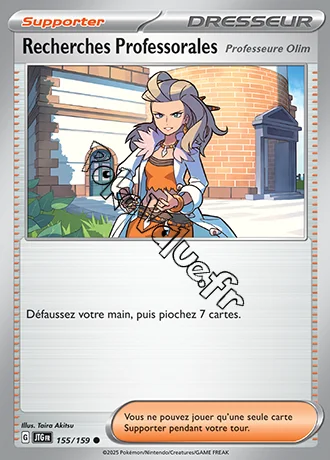 Carte Pokémon Recherches Professorales n°155 de la série Aventures Ensemble
