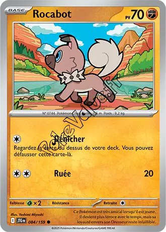 Carte Pokémon Rocabot  n°084 de la série Aventures Ensemble